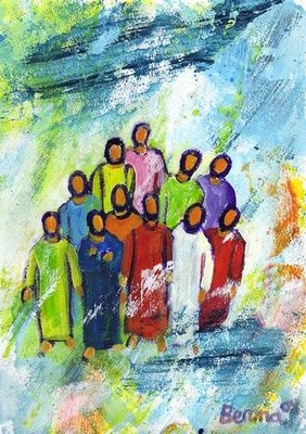 Ascension Peinture Bernadette Lopez